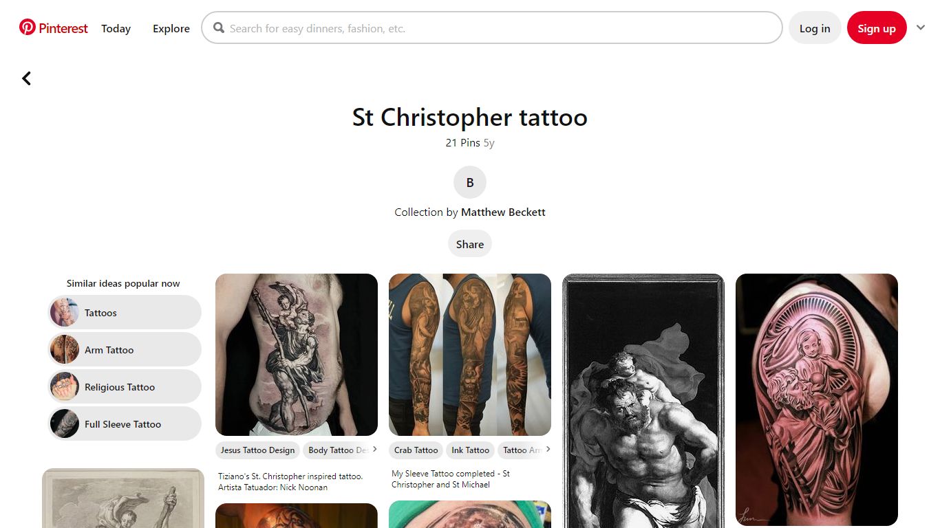 21 Best St Christopher tattoo ideas - Pinterest